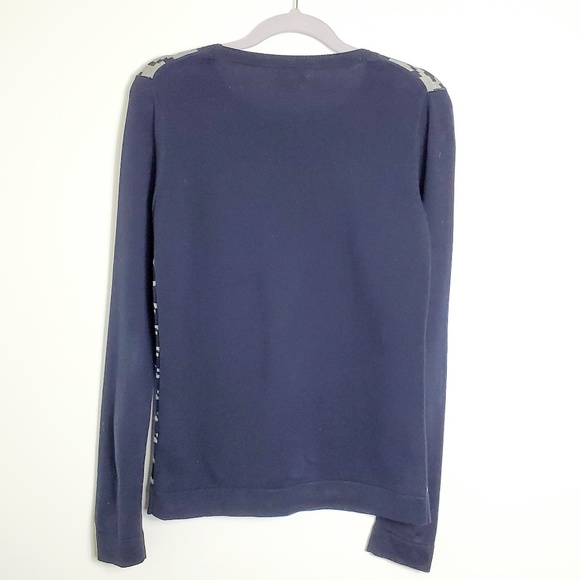 J. Crew Factory Houndstooth crewneck sweater Sz XS - Picture 5 of 6